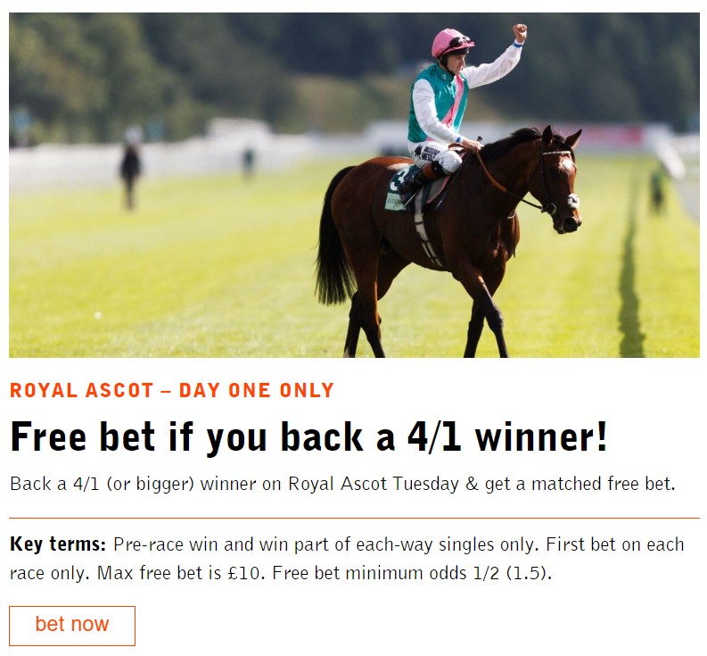 Fitzdares 4 to 1 winner boost royal ascot